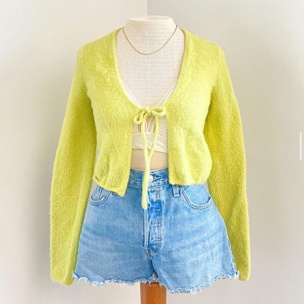 Y2K Fuzzy Cropped Sweater